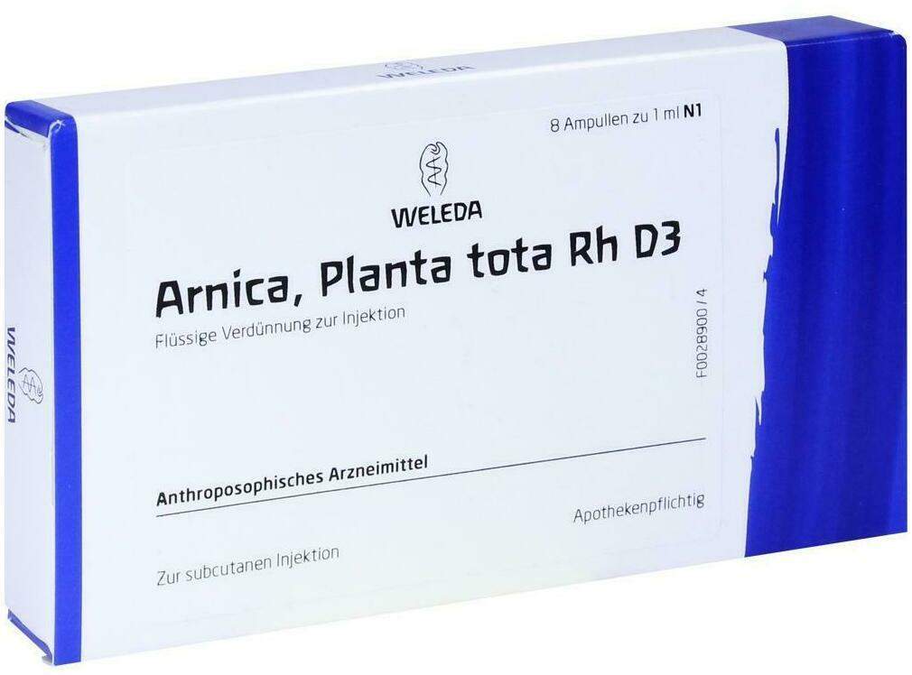 Weleda Arnica Planta Tota Rh D3 8 X 1 ml Ampullen
