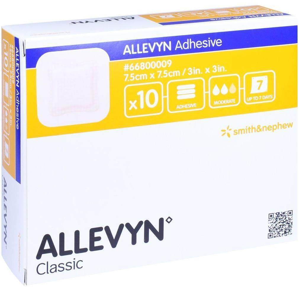 Allevyn Adhesive 7,5 X 7,5 cm 10 Stück
