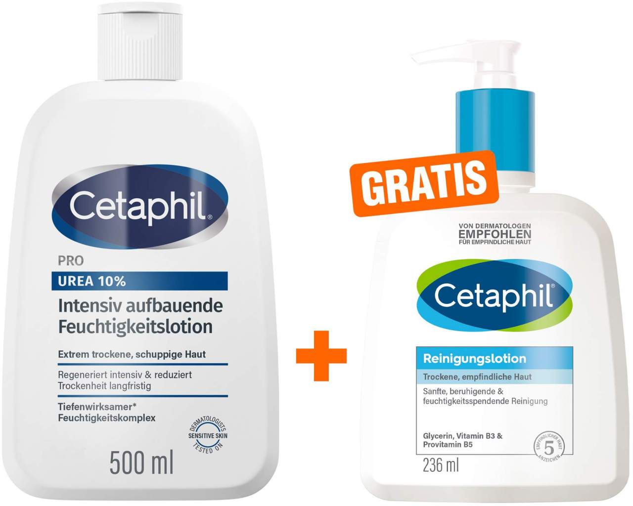 CETAPHIL PRO Urea 10% Intensiv Aufbauende Feuchtigkeitslotion für extrem trockene Haut
