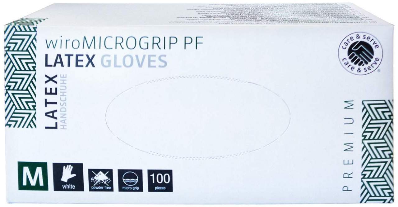 Handschuhe Latex Unsteril Puderfrei Gr.M