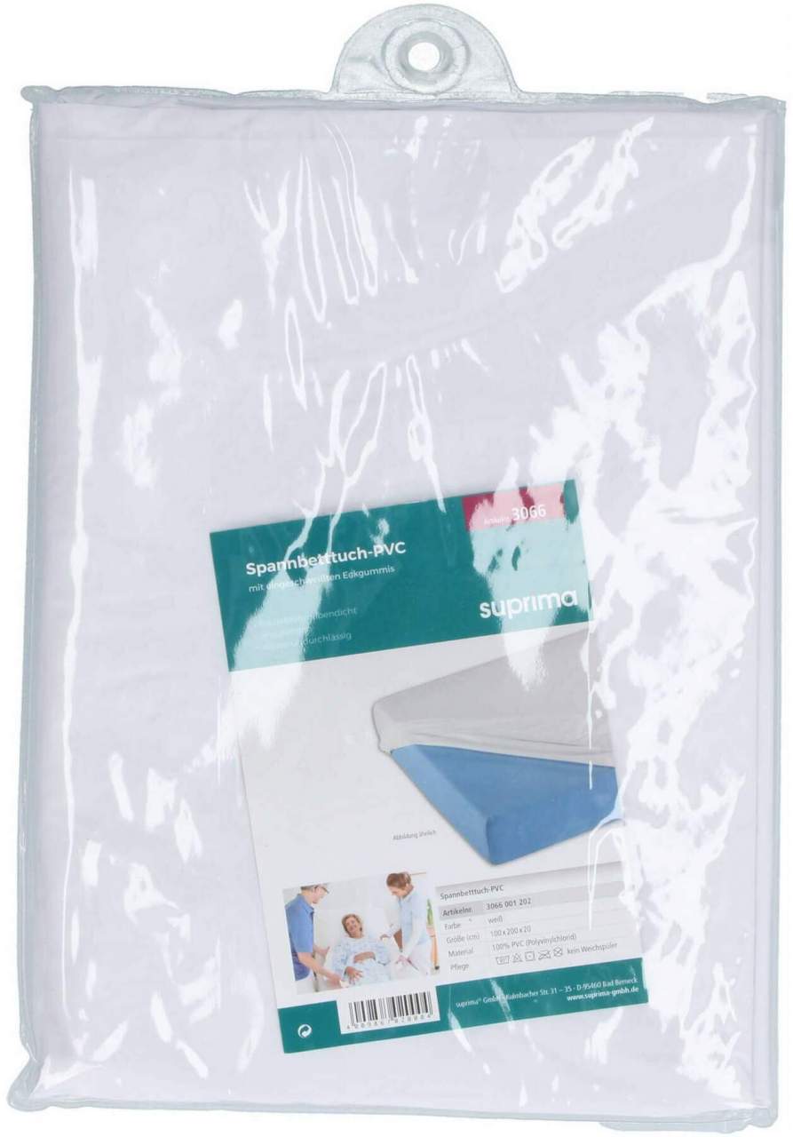 Suprima Spannbetttuch 3066 Pvc 100x200 cm Weiß 1 S