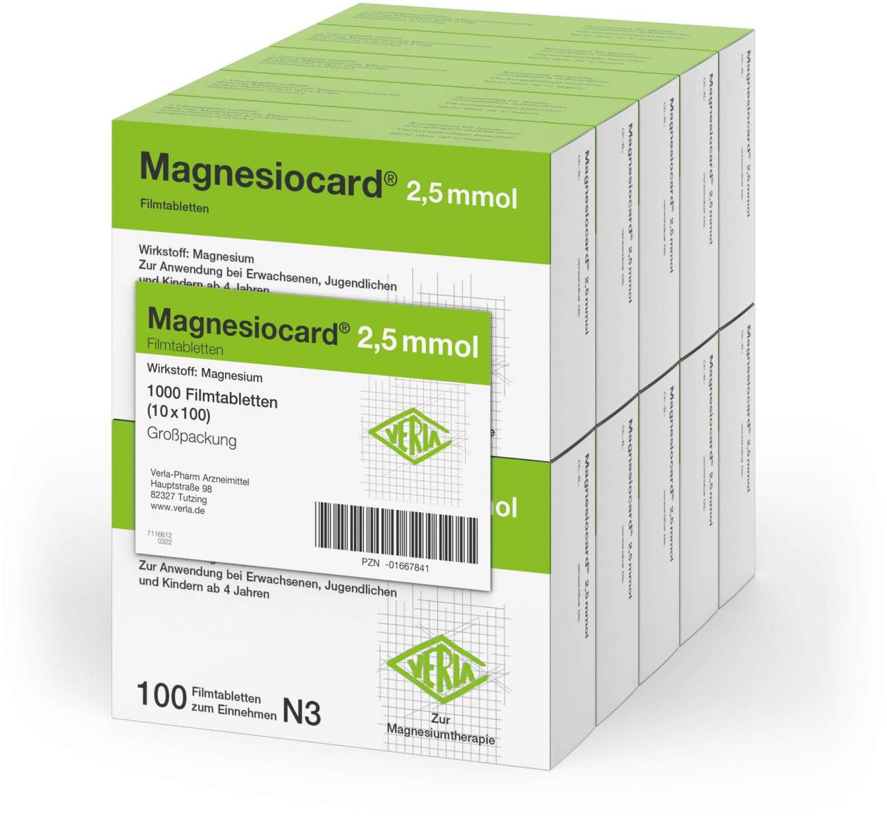 Magnesiocard 2,5 Mmol 10 X 100 Filmtabletten