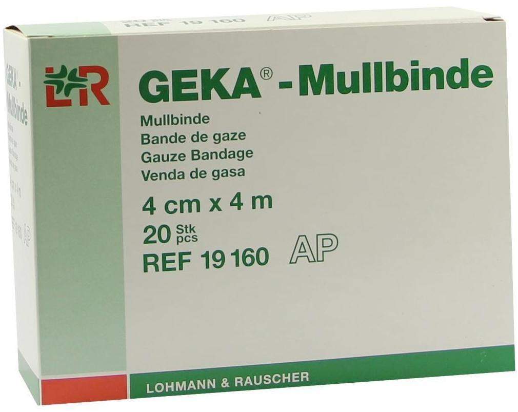 Mullbinden Geka 4 cm X 4 M 20 Binden
