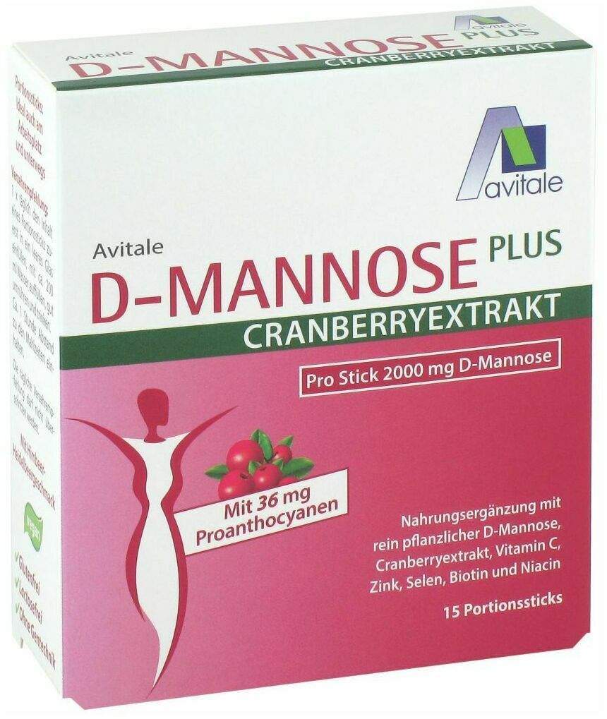 D-Mannose Plus Cranberryextrakt 2000 mg 15 x 2,71 g