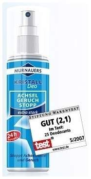 Murnauers Mineral Deo Spray Achsel Geruch Stopp 100ml - Deo Spray