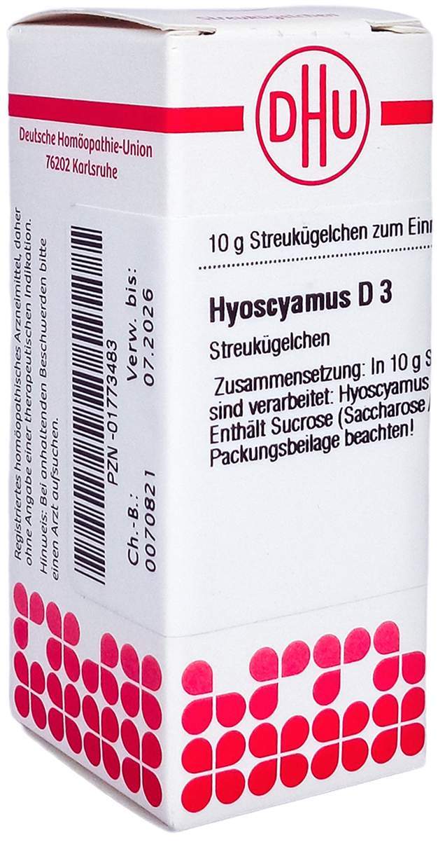 Dhu Hyoscyamus D3 Globuli 10 G