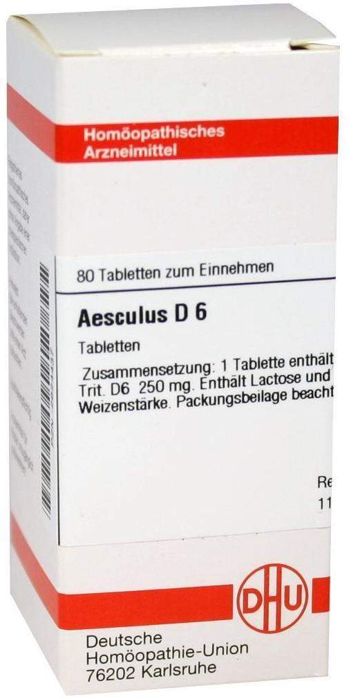 Dhu Aesculus D6 80 Tabletten