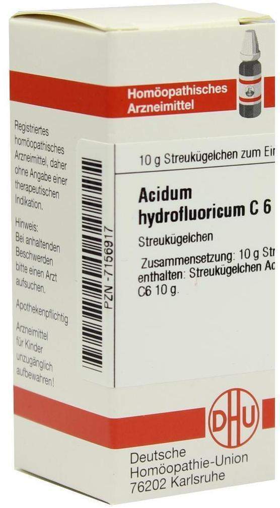 Dhu Acidum Hydrofluoricum C6 Globuli
