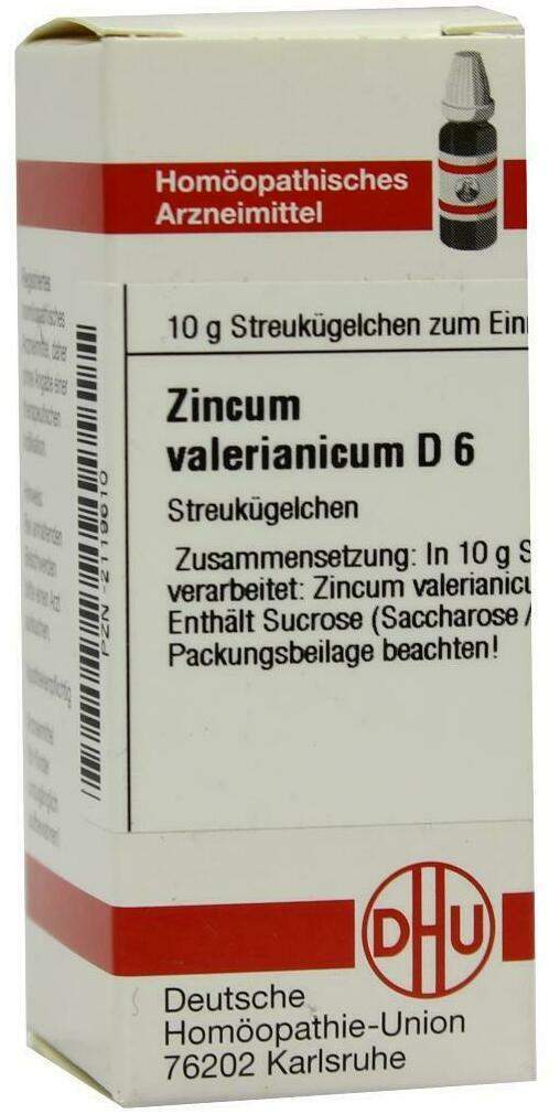 Dhu Zincum Valerianicum D6 10 G Globuli