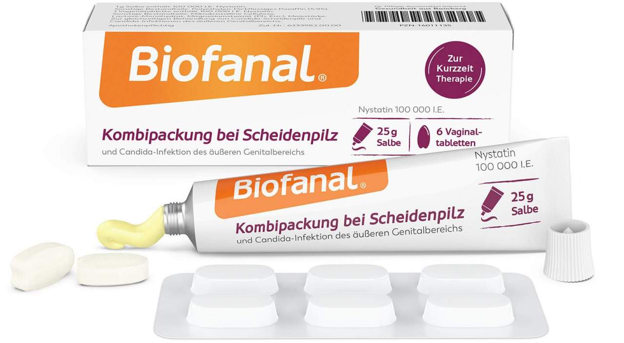 Biofanal Kombipackung bei Scheidenpilz Vagtab. + Salbe 1 Stück