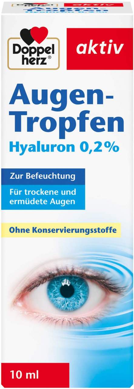 Doppelherz aktiv Augentropfen Hyaluron 0,2% 10 ml