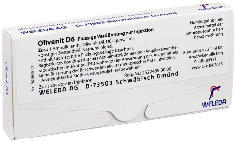 Weleda Olivenit D6 8 X 1 ml Ampullen