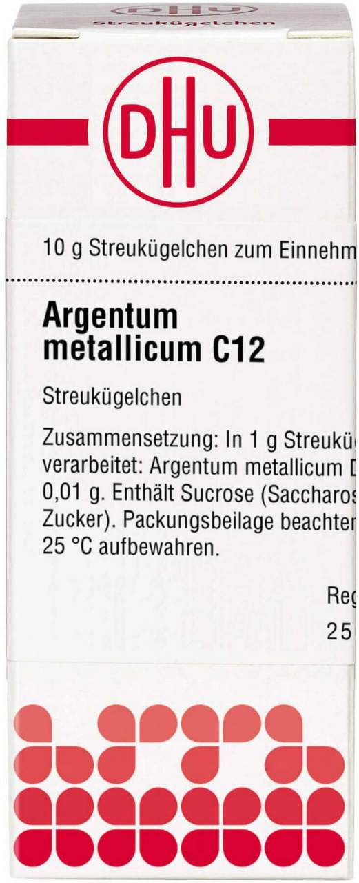 Dhu Argentum Metallicum C12 Globuli 10 G