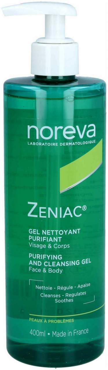 Noreva Zeniac Reinigungsgel 400 ml - Mildes klärendes Reinigungsgel