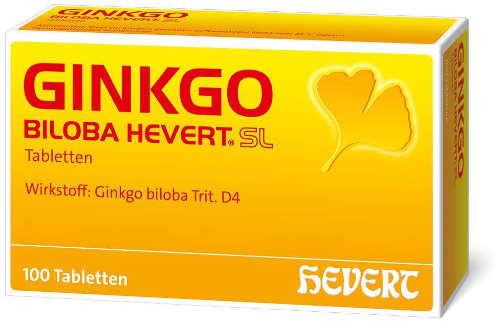 Ginkgo Biloba Hevert 100 Tabletten