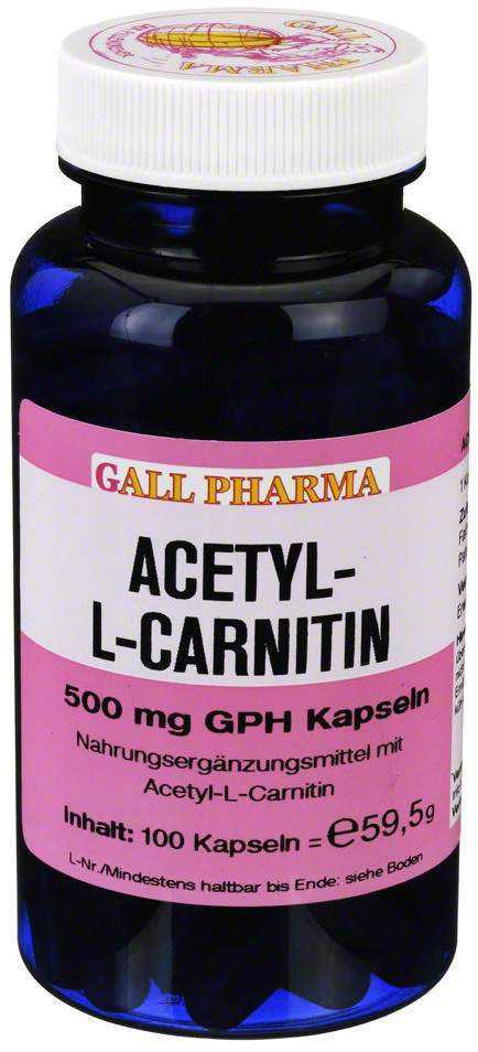 Acetyl-L-Carnitin 500 mg 100 Kapseln