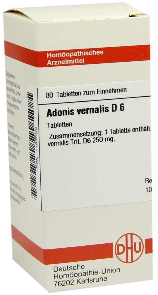 Dhu Adonis Vernalis D6 80 Tabletten