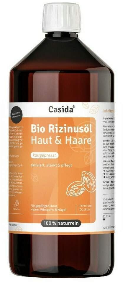 Casida Rizinusöl Bio Kaltgepresst 1000 ml
