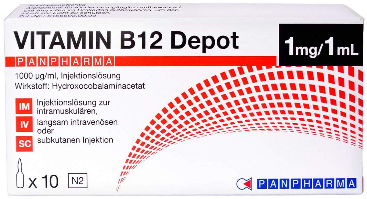 Vitamin B 12 Depot Panpharma 1000 µg Pro ml Injektionslösung 10...