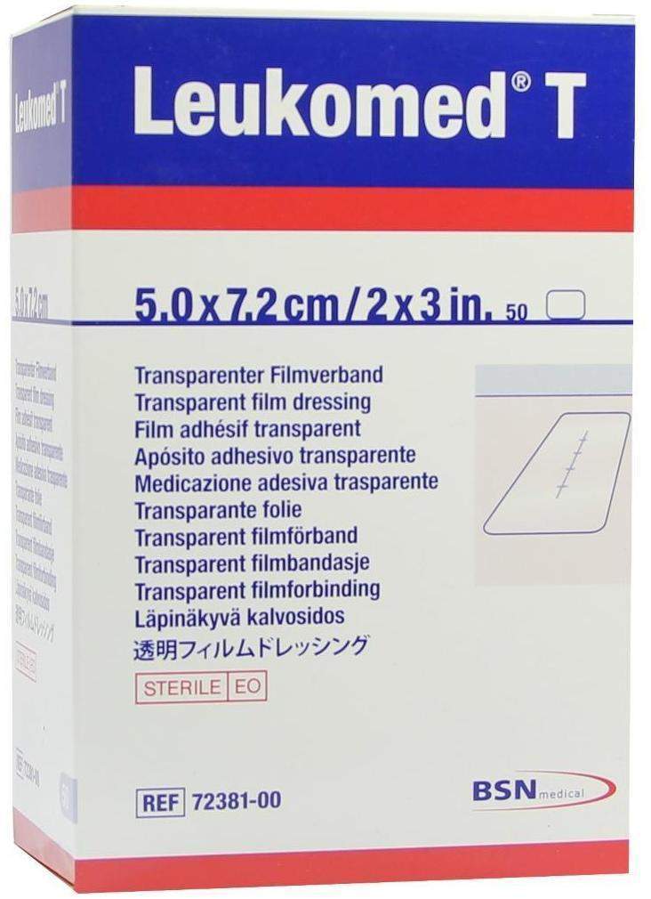 Leukomed Transparent Sterile Pflaster 7,2 X 5 cm 50 Pflaster