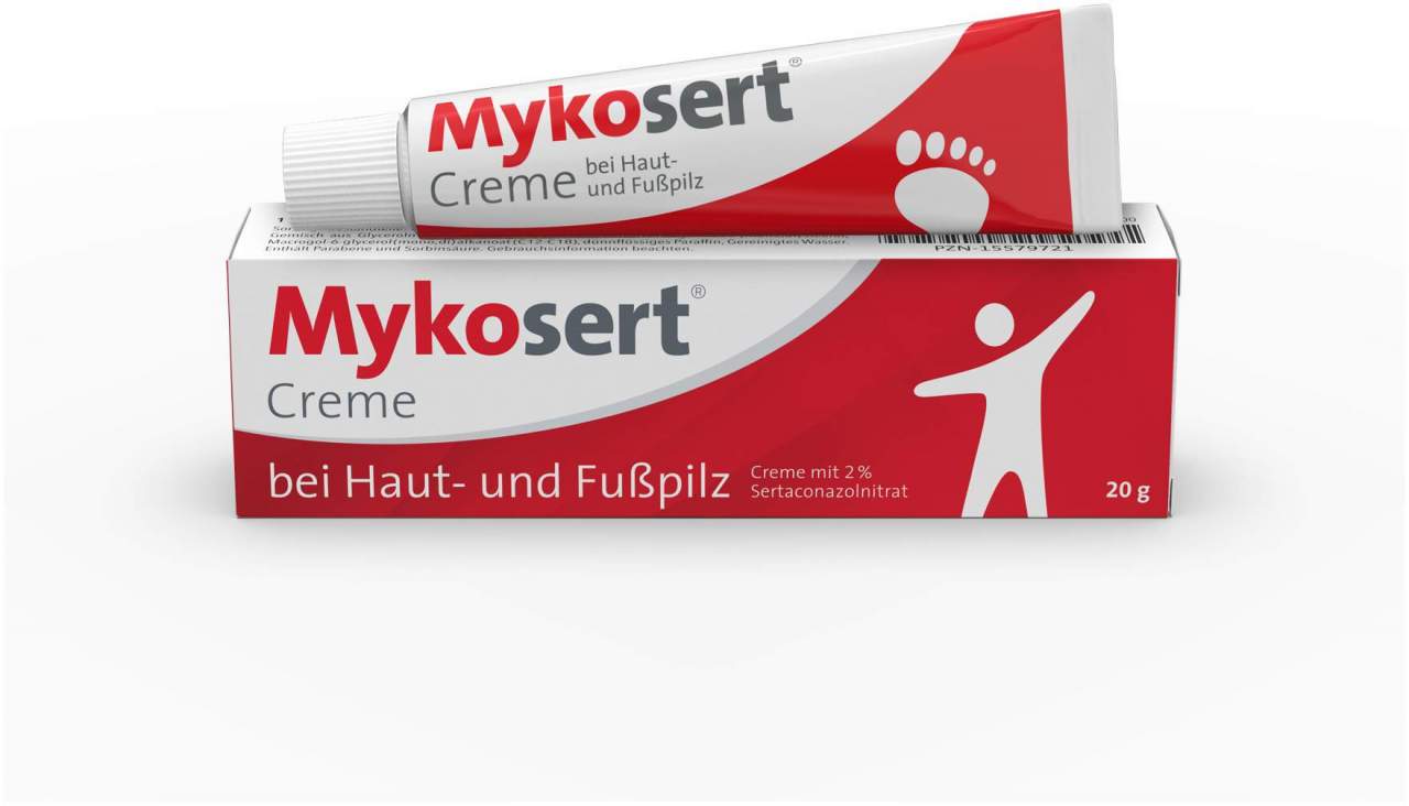 Mykosert Creme bei Haut- und Fußpilz