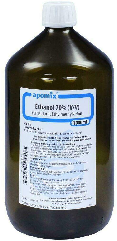 Ethanol 70% 1 L Flüssigkeit