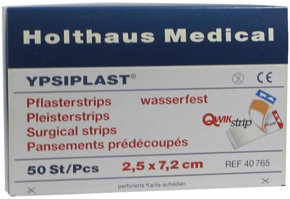 Pflasterstrips Ypsiplast Wasserfest 2,5 X 7,2 cm 50 Stück