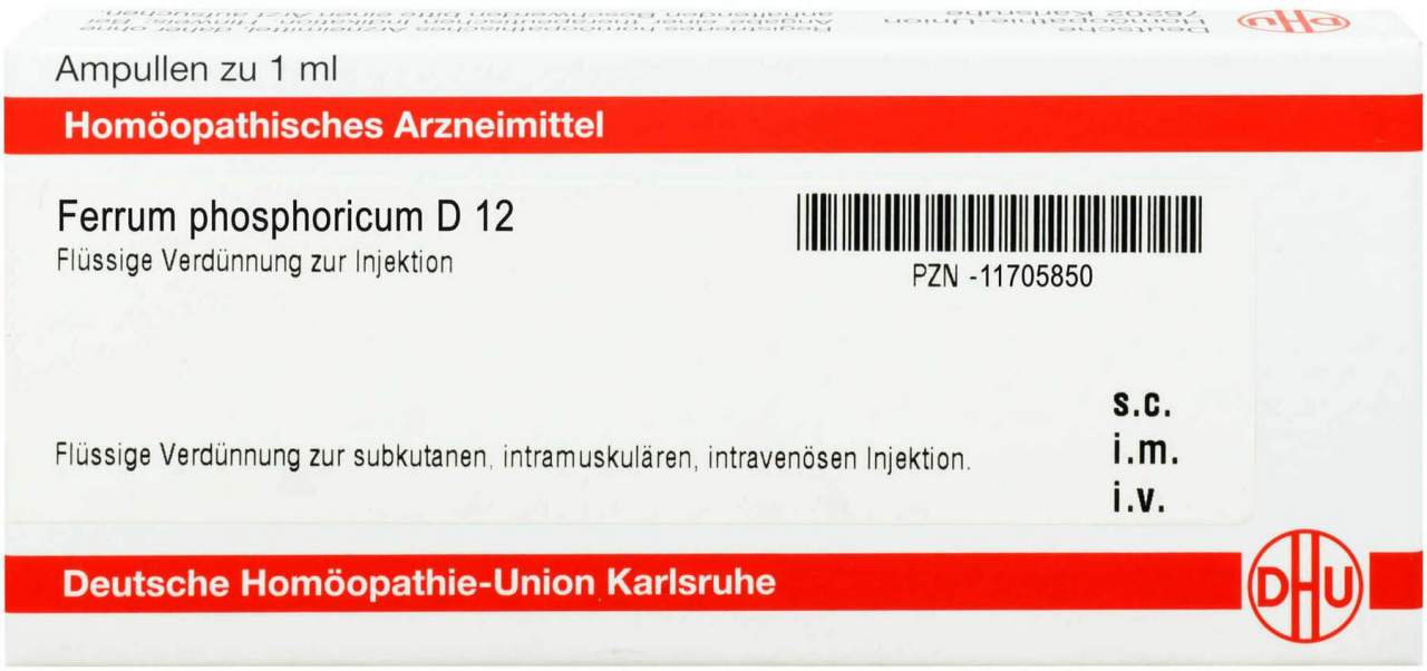 Dhu Ferrum Phosphoricum D12 Ampullen 8 X 1 ml