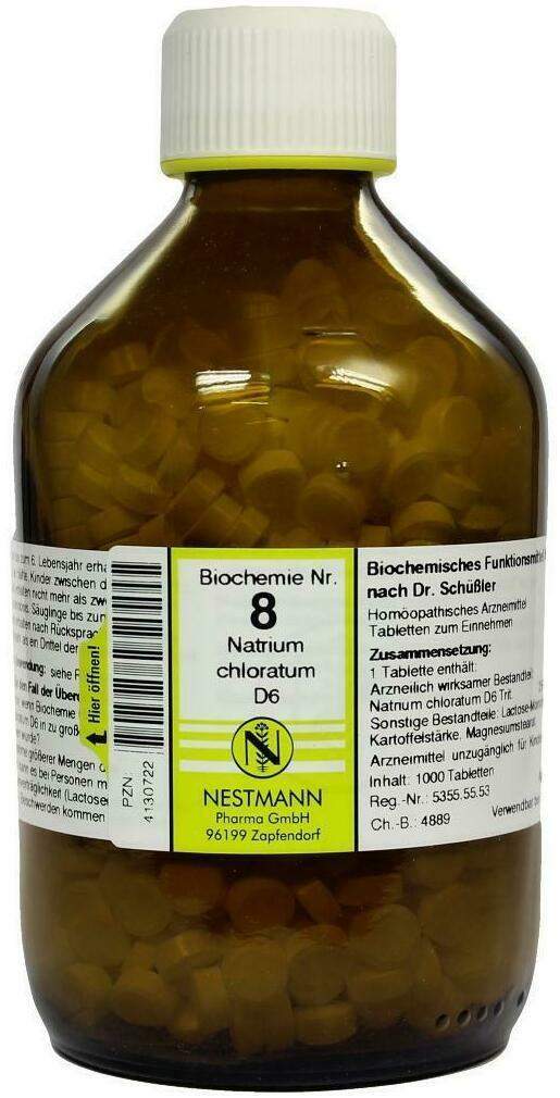 Biochemie 8 Natrium Chloratum D 6 1000 Tabletten