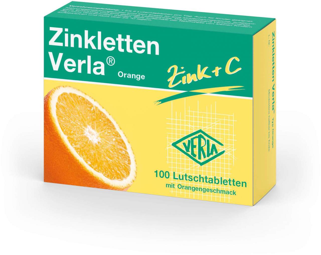 Zinkletten Verla Orange Lutschtabletten 100 Stück