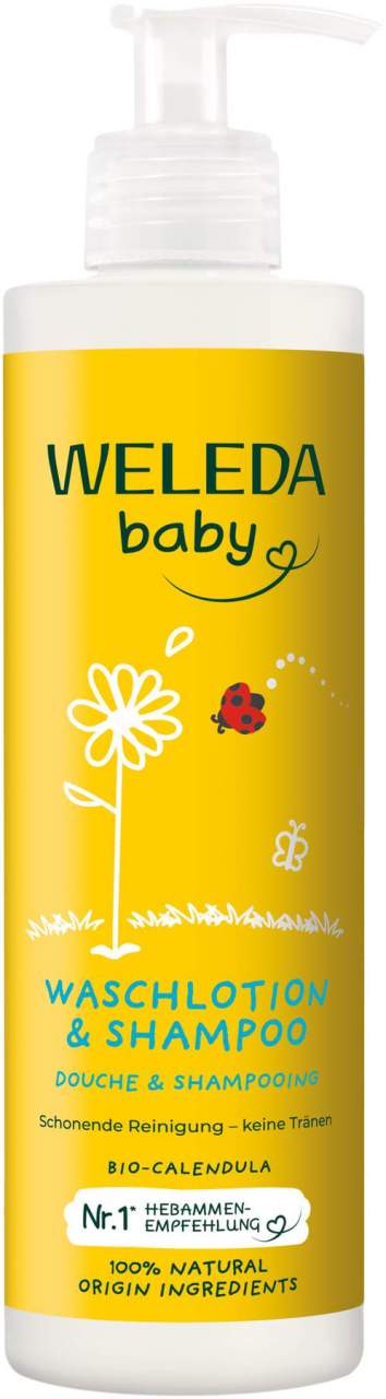 Weleda Baby Waschlotion & Shampoo Calendula 400 ml
