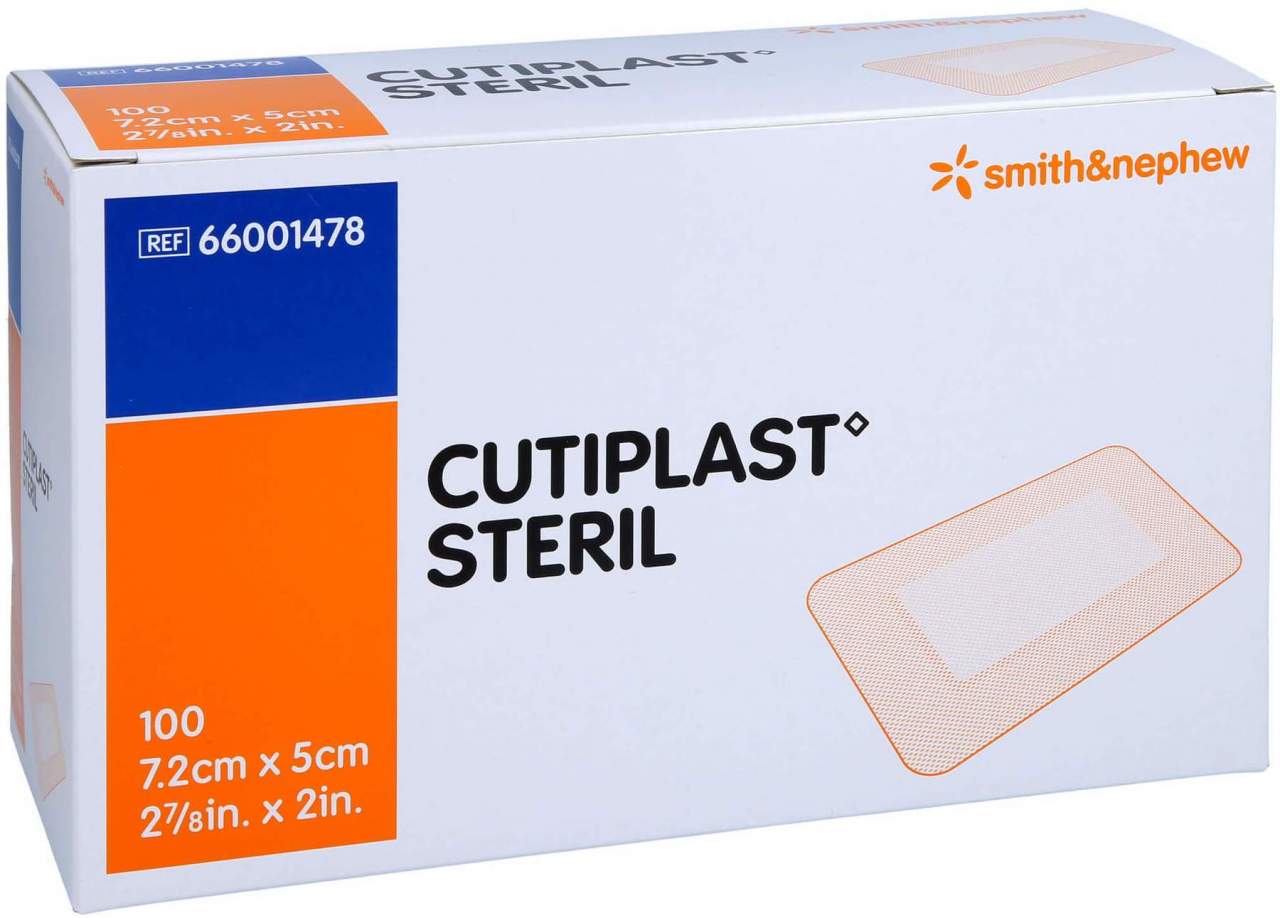 Cutiplast Steril Wundverband 5 X 7,2 cm 100 Stück