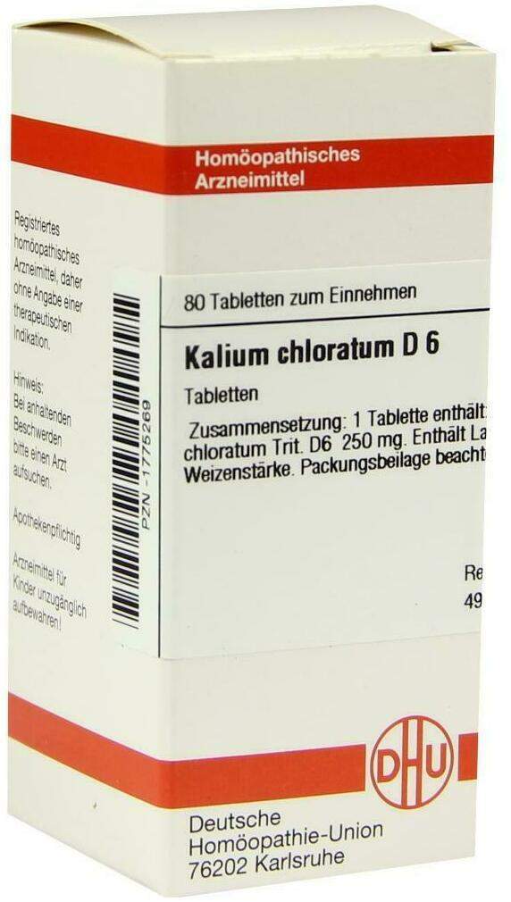 Dhu Kalium Chloratum D6 80 Tabletten