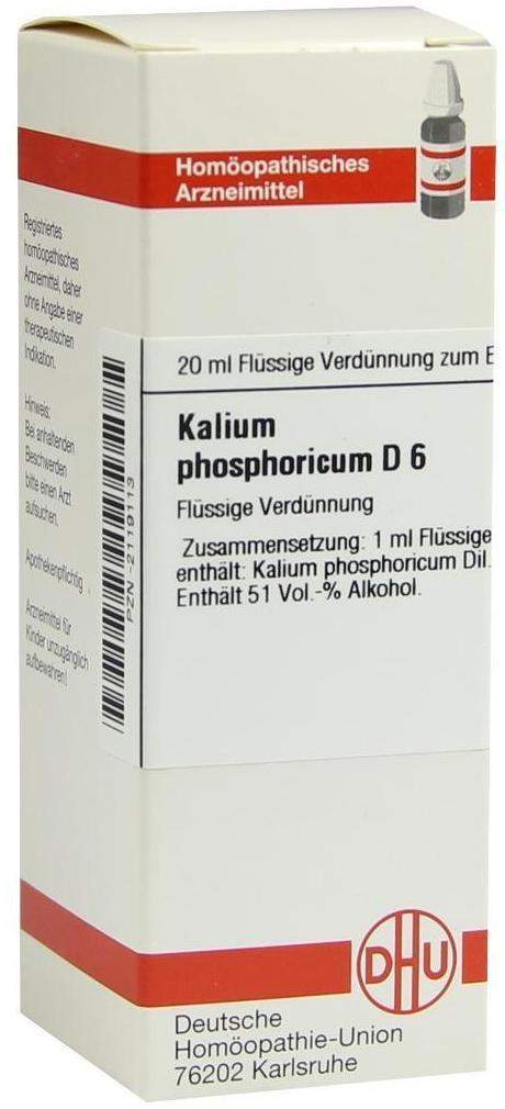 Dhu Kalium Phosphoricum D6 Dilution 20 ml