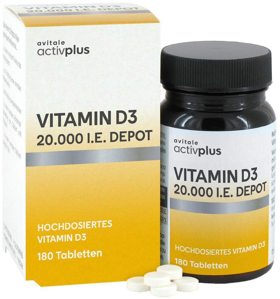 Activplus Vitamin D3 20.000 I.E. Depot 180 Tabletten