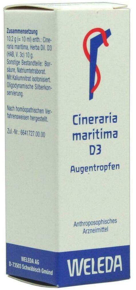 Weleda Cineraria Maritima D3 10 ml Augentropfen