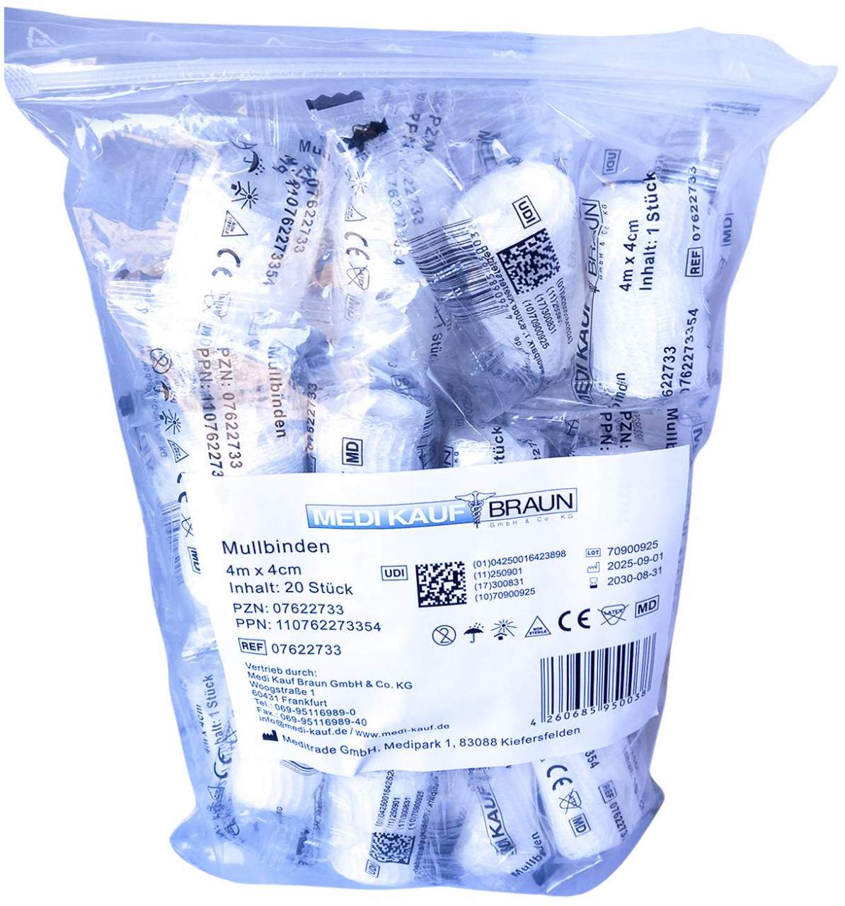 Mullbinden 4 Mx4 cm