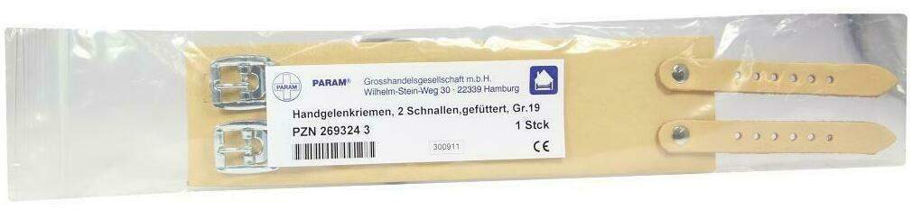 Handgelenkriemen 19 2 Schnallen Gefüttert 1 Stück
