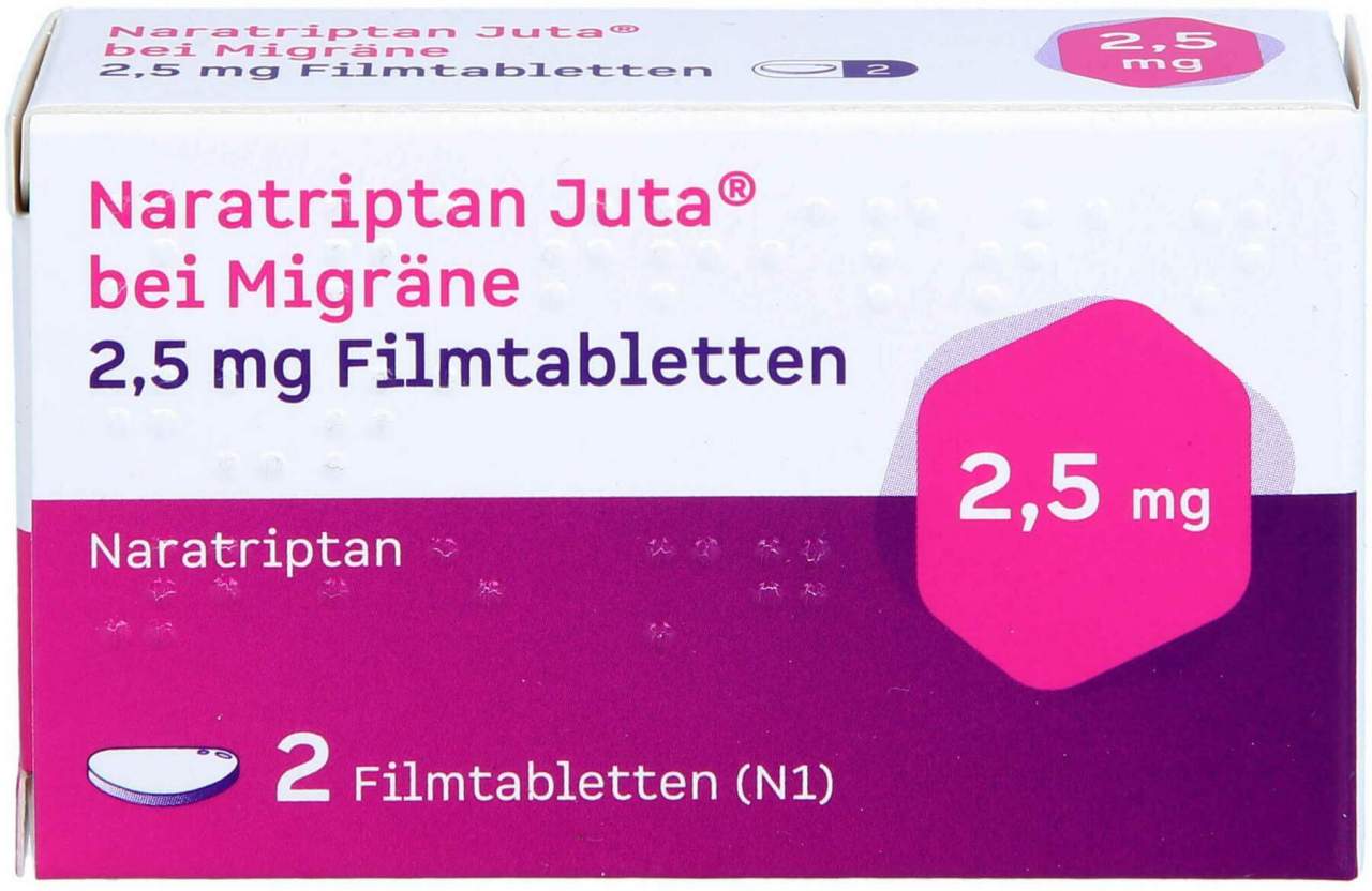 Naratriptan Juta bei Migräne 2,5 mg Filmtabletten 2 Stück