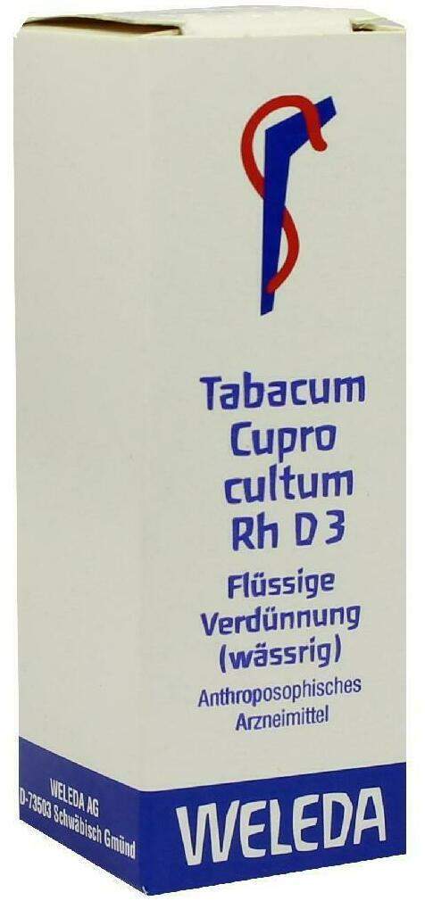 Weleda Tabacum Cupro Cultum Rh D3 20 ml Dilution