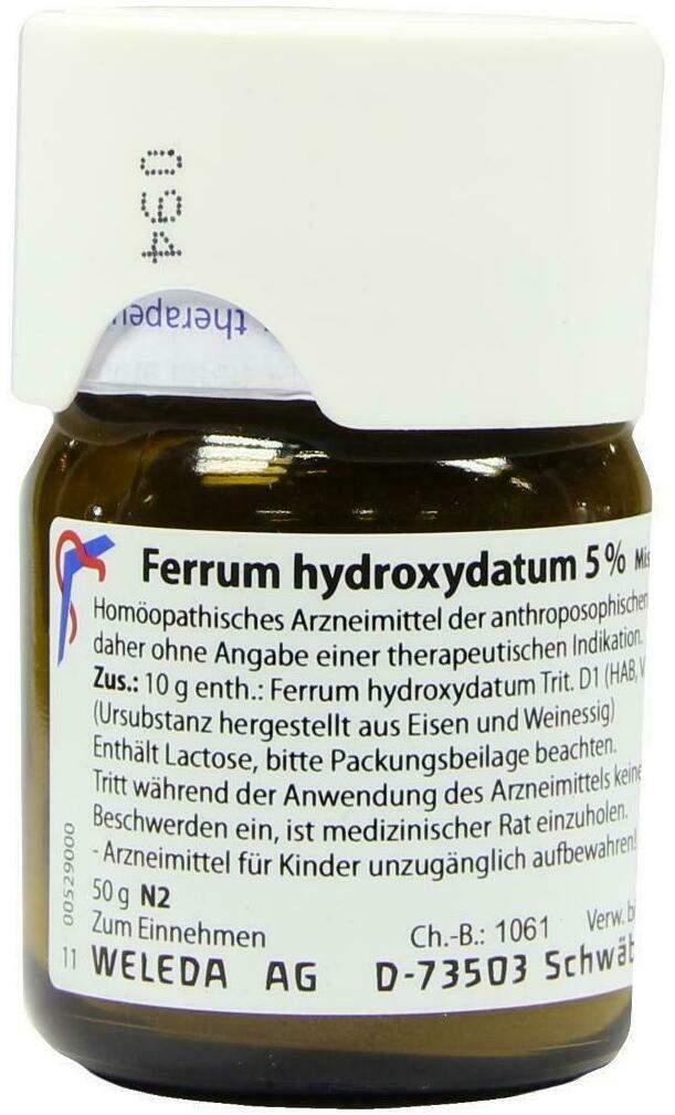 Weleda Ferrum Hydroxydatum 5% 50 G Trituration