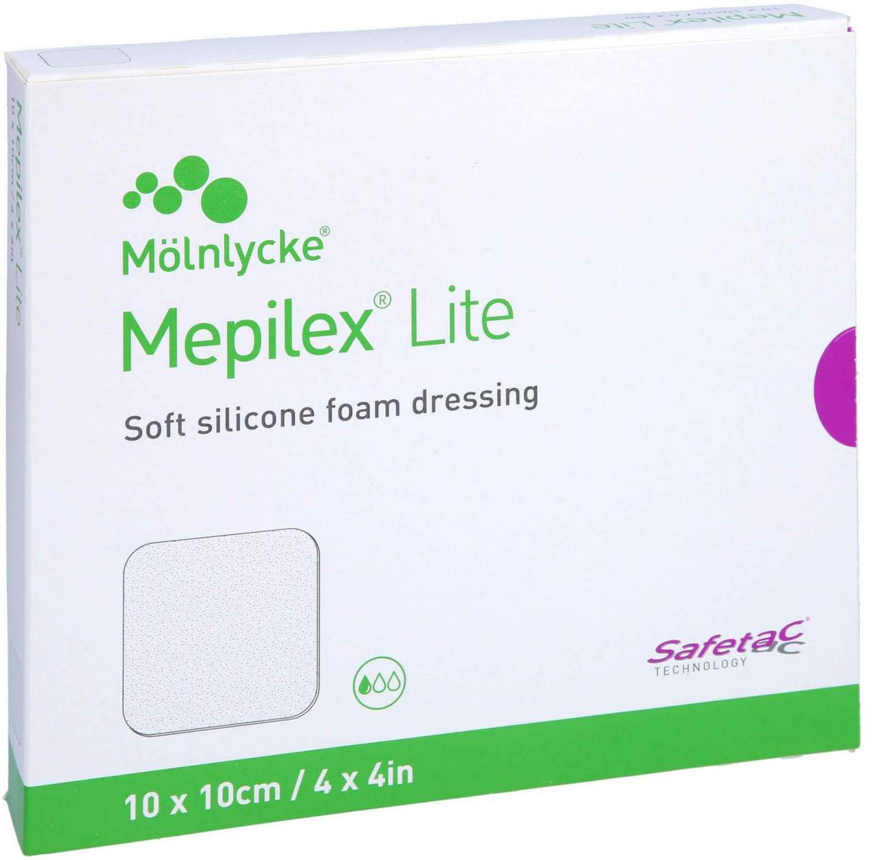 Mepilex Lite Schaumverband 10 X 10 cm Steril 5 Stück
