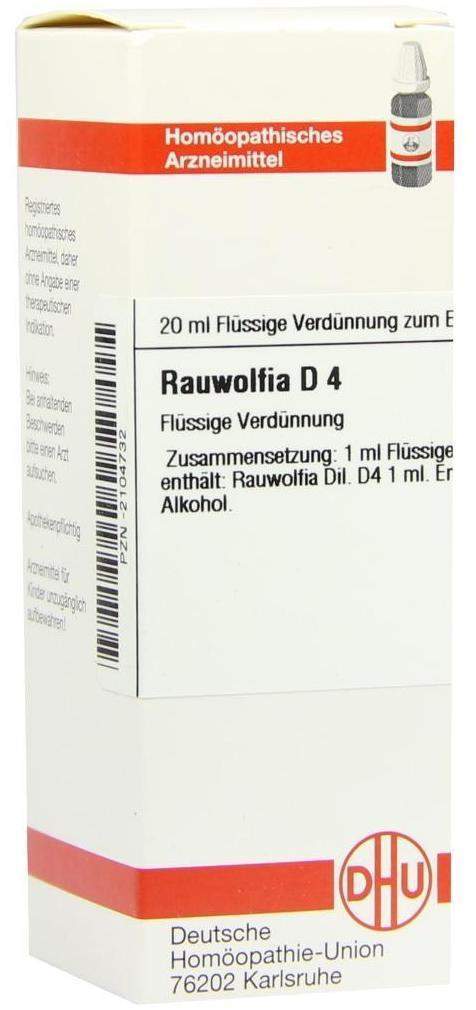 Dhu Rauwolfia D4 Dilution 20 ml