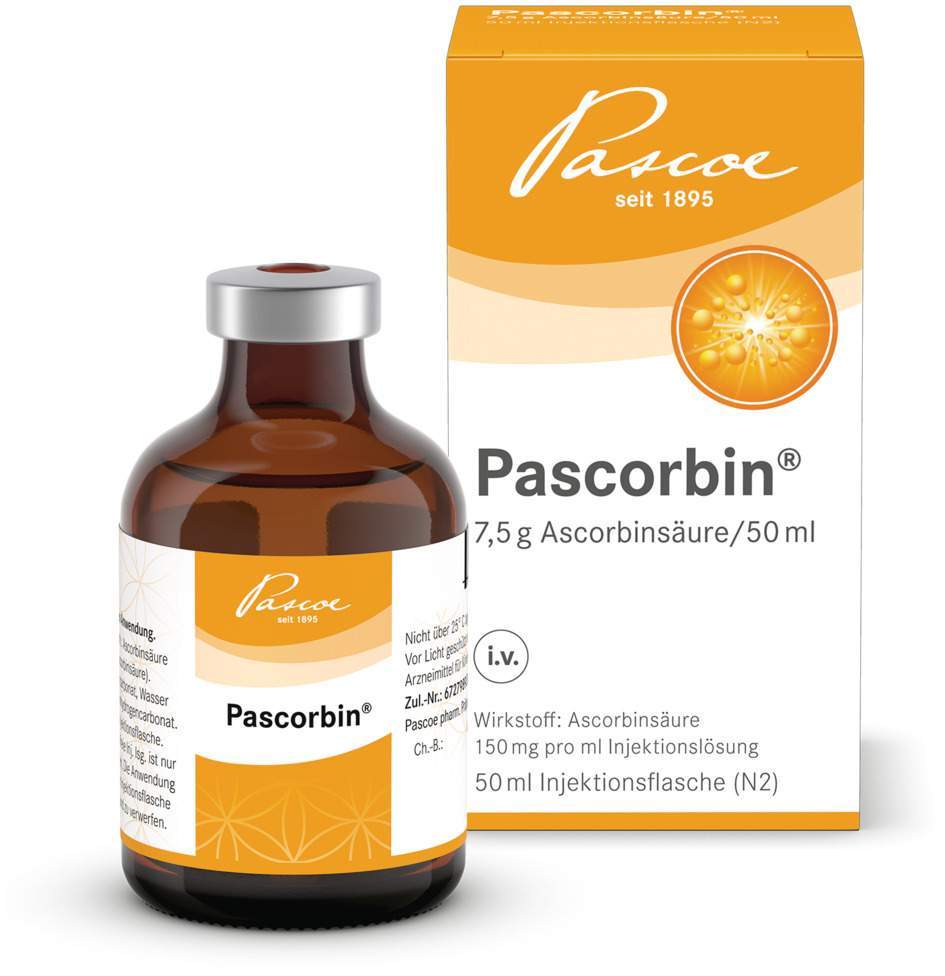 Pascorbin Injektionslösung Injektionsflasche 50 ml