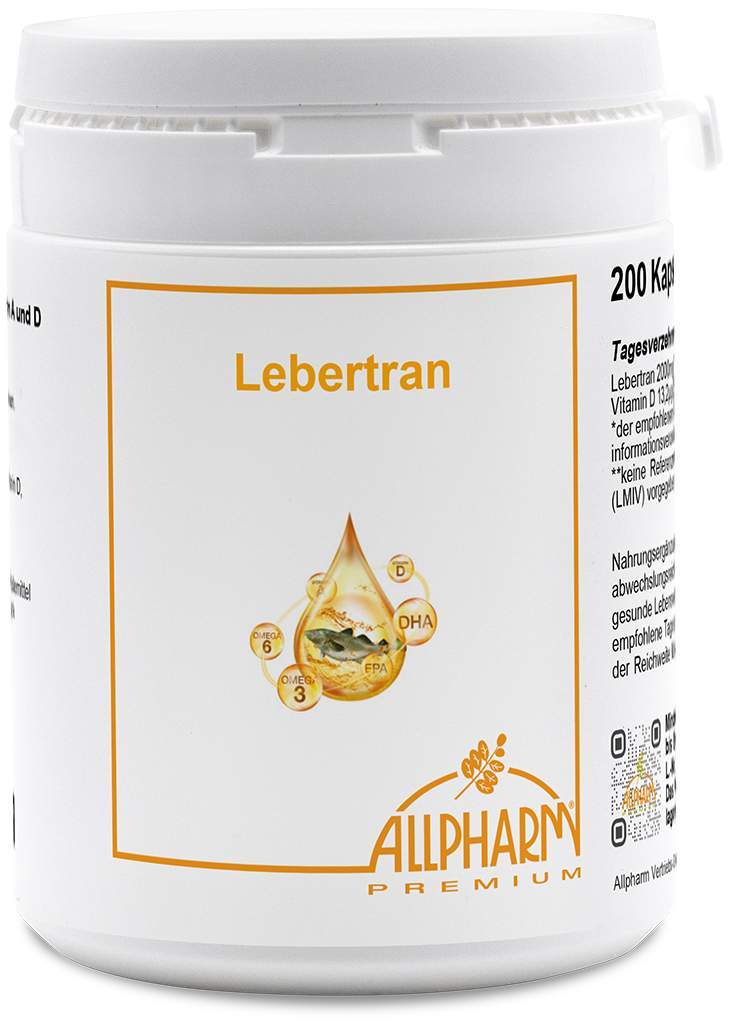 Lebertran Kapseln 500 mg 200 Kapseln