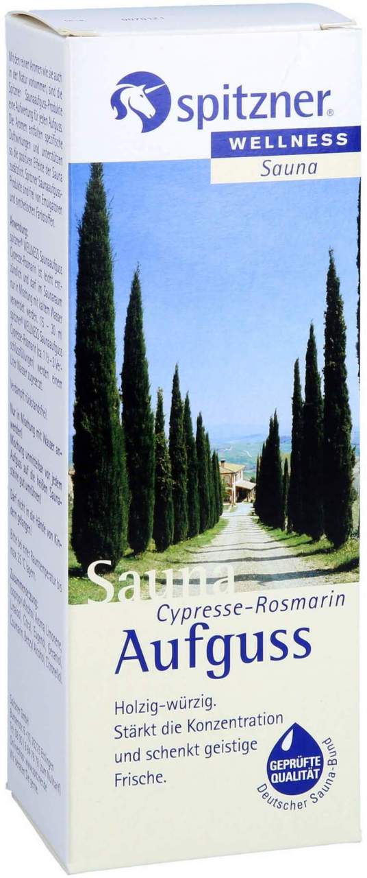 Spitzner Saunaaufguss Cypresse Rosmarin 190 ml