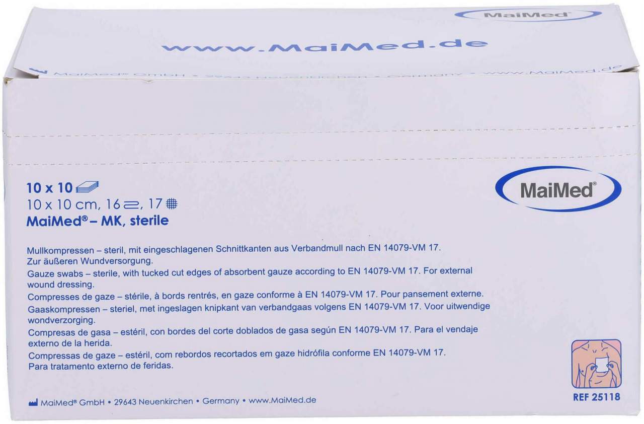 Maimed Mk Kompr.10x10 cm Steril 16fach Box