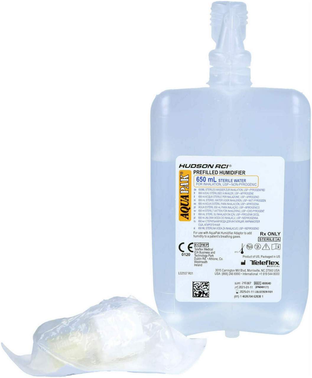 Aquapak 650ml Sauerstoffins.+anfeuchtungsadap