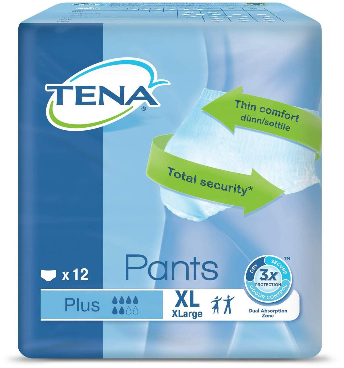 Tena Pants Plus Xl Einweghosen 4 X 12 Stück
