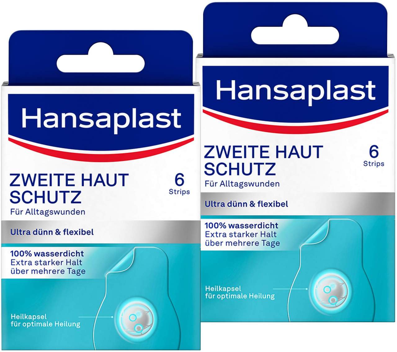 Hansaplast Zweite Haut Schutz Pflaster 2 x 6 Stück